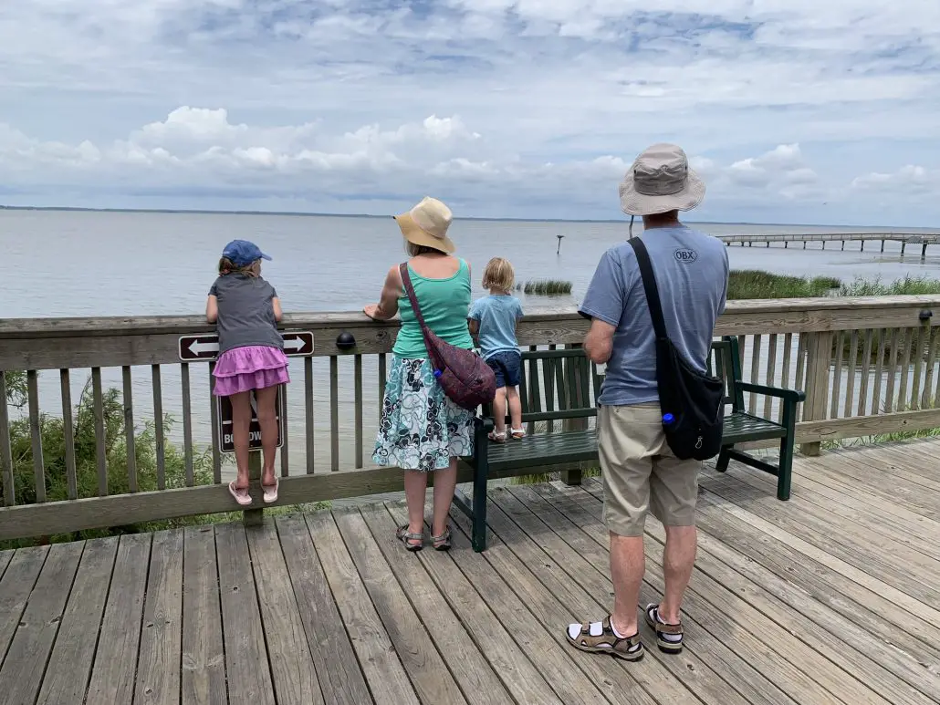 Duck Board Walk Family Viewing Currituck Sound