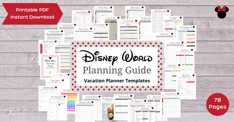 planning guide for Disney World