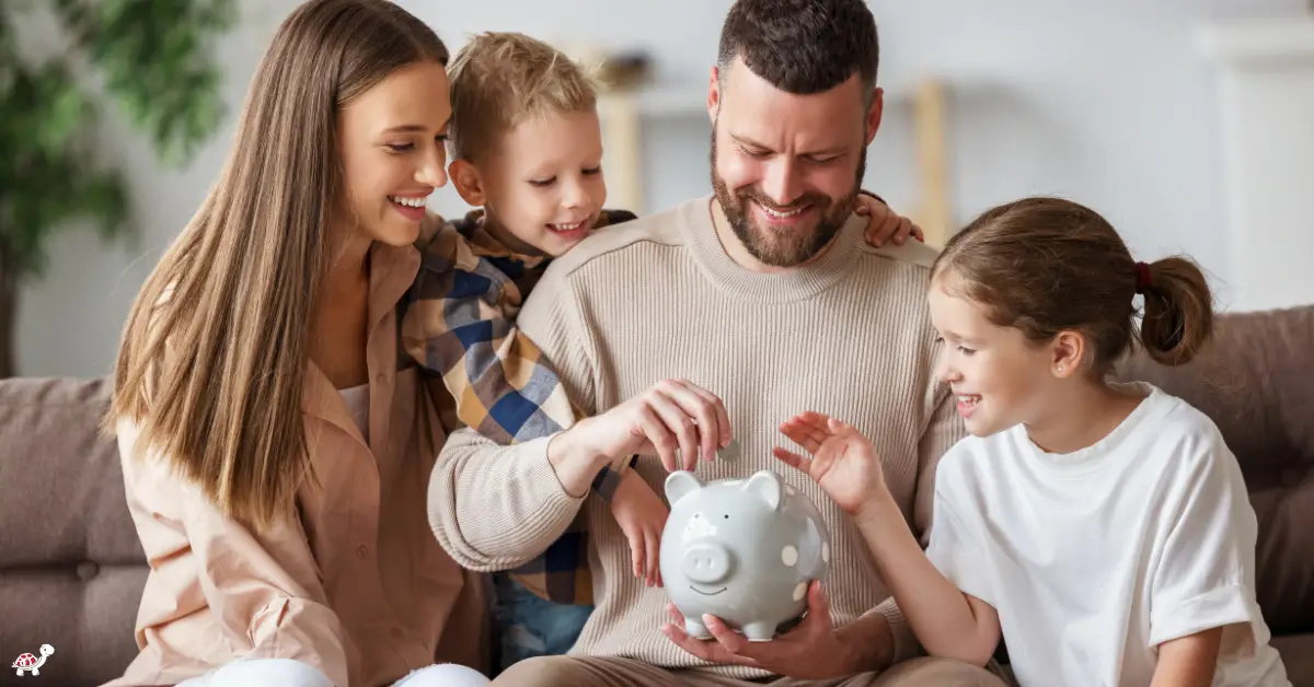 Parents Saving for Vacation with Kids